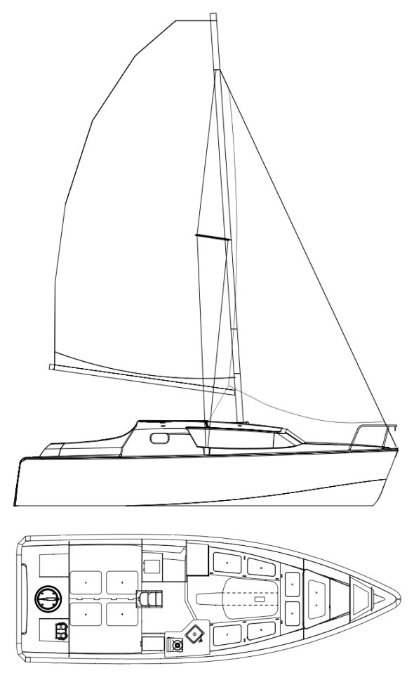 HUNTER 27 EDGE - Drawing