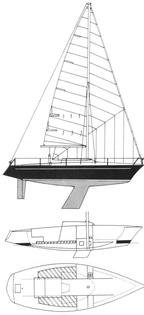 DUFOUR 1300 - Drawing
