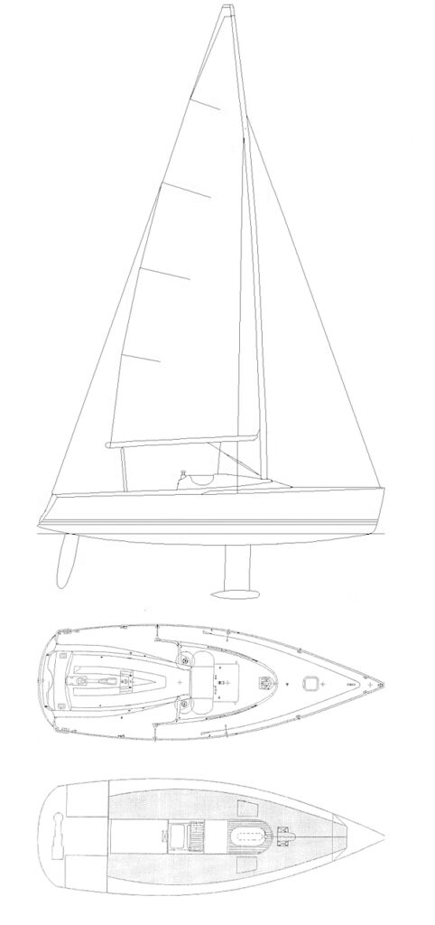 JEANNEAU ONE DESIGN 24 - Drawing