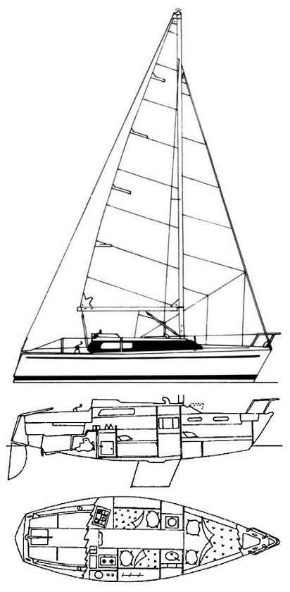 DUFOUR 1800/25 - Drawing