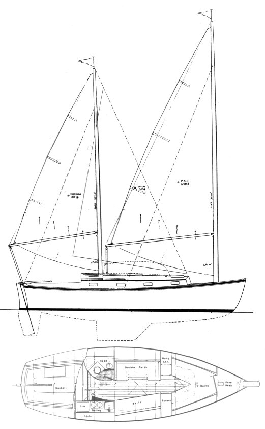 HERRESHOFF 31 (CAT KETCH 31) - Drawing