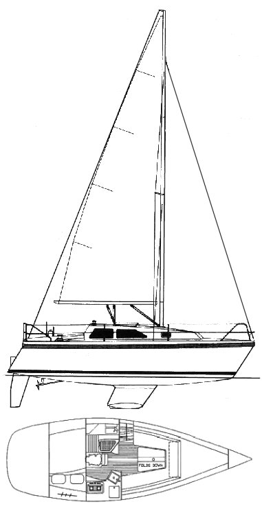 HUNTER 27-2 - Drawing
