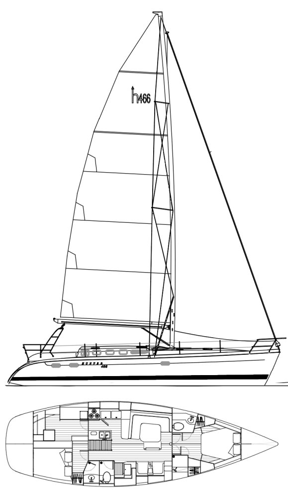 HUNTER 466 - Drawing