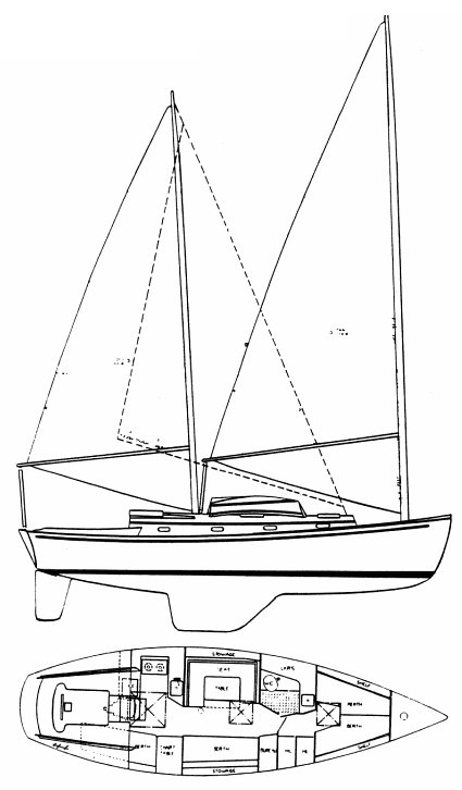 HERRESHOFF 37 - Drawing