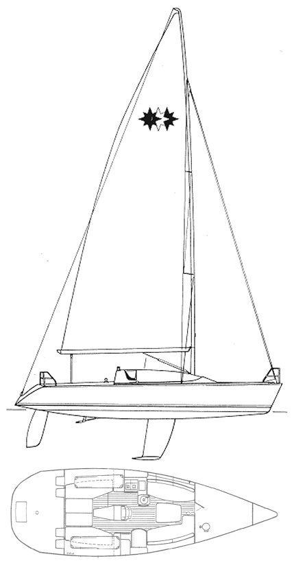 JEANNEAU ONE DESIGN 35 - Drawing