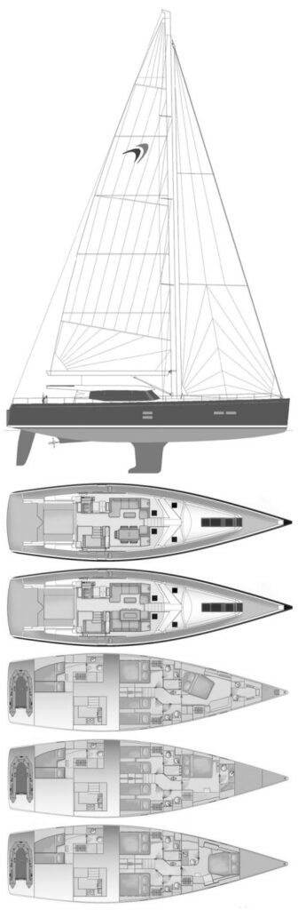 MOODY 62 DS - Drawing
