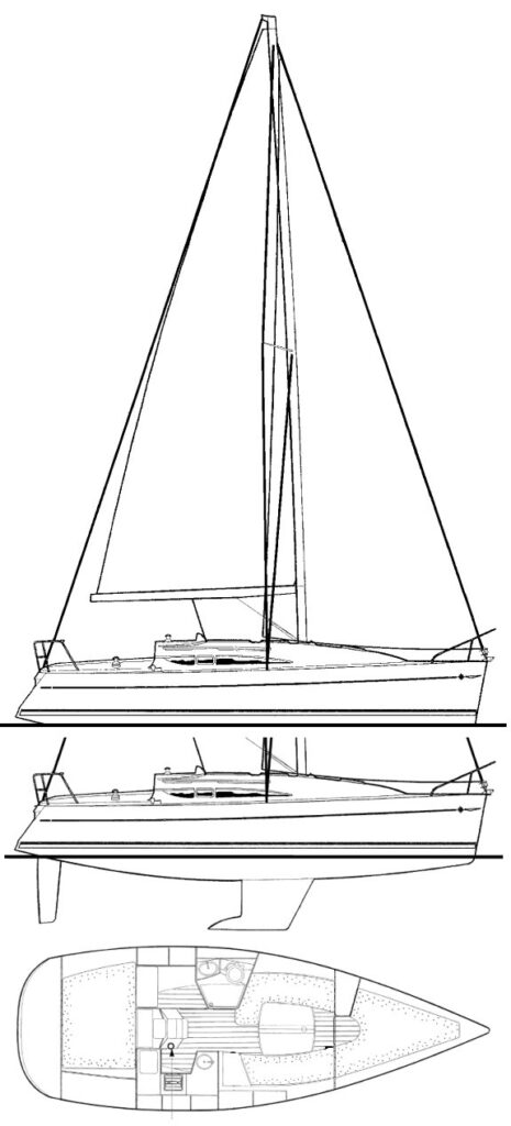 SUN ODYSSEY 32 (JEANNEAU) - Drawing