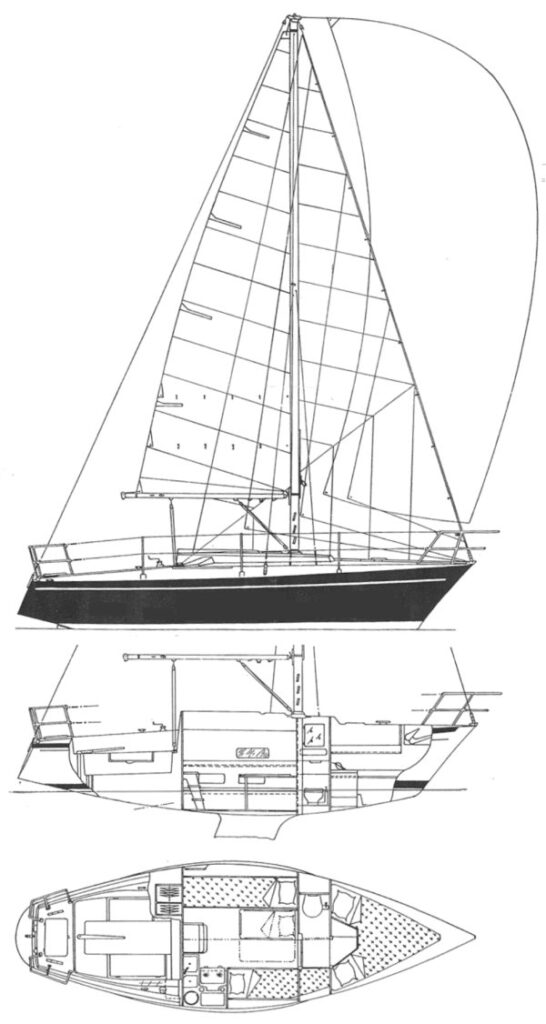 DUFOUR 27 - Drawing