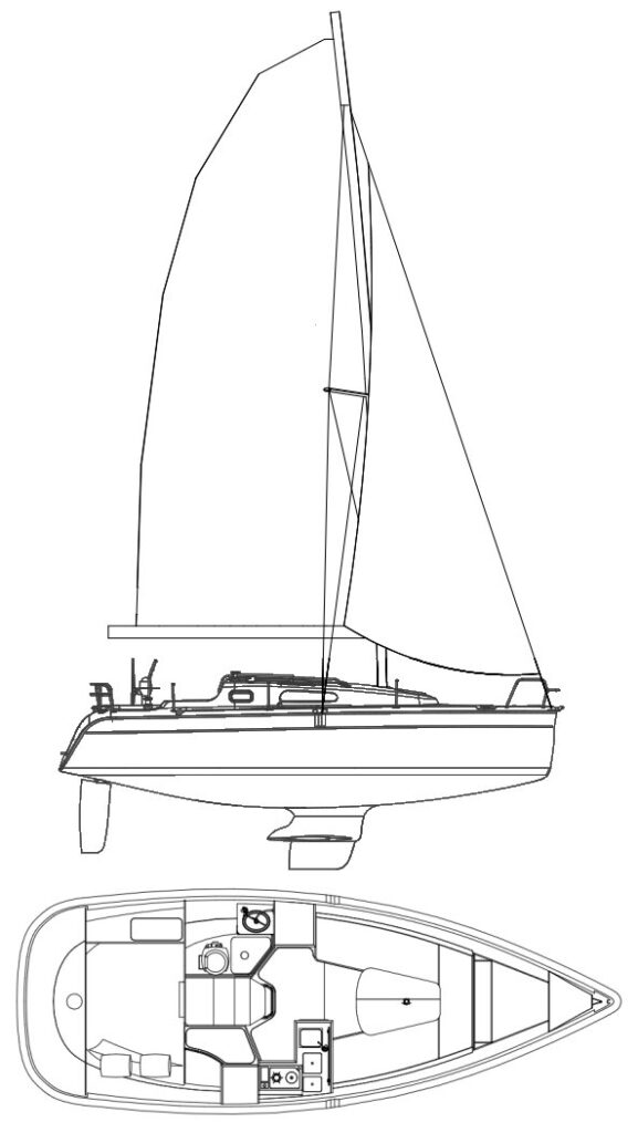 HUNTER 27-3 - Drawing