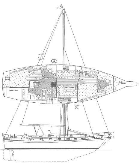 ISLAND PACKET 45 - Drawing