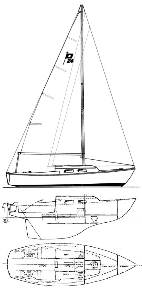 PEARSON 24 - Drawing