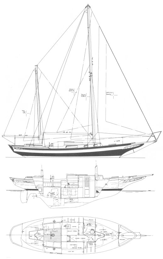 PRIVATEER 35 - Drawing