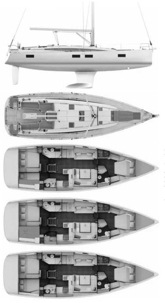 JEANNEAU YACHTS 51 - Drawing