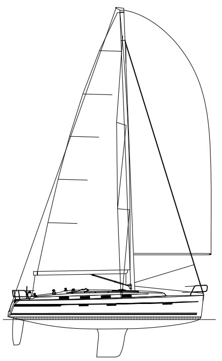 BAVARIA CRUISER 40S (FARR) - Drawing