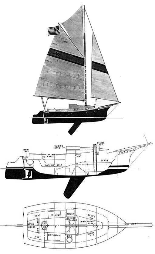 HERRESHOFF EAGLE - Drawing