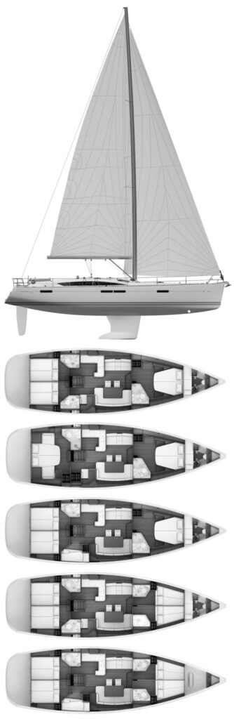 JEANNEAU YACHTS 53 - Drawing