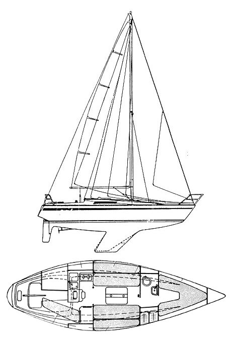 FIRST 30 (BENETEAU - MAURIC) - Drawing