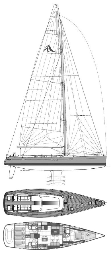 HANSE 630E - Drawing