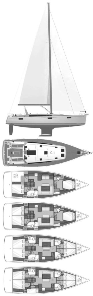 OCEANIS 48 (BENETEAU) - Drawing