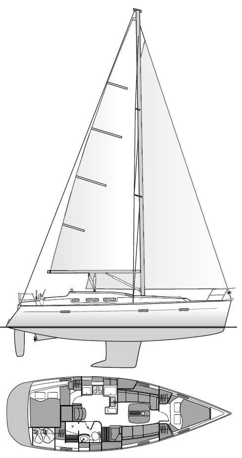BENETEAU 373 - Drawing