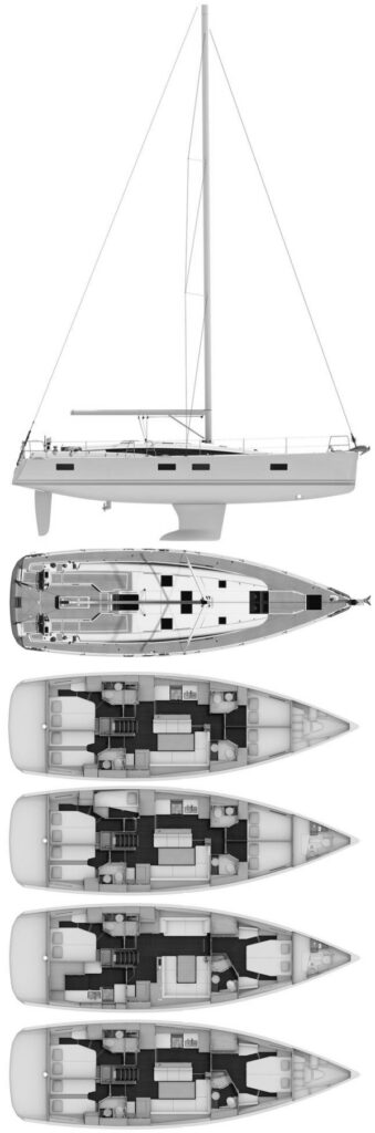 JEANNEAU YACHTS 54 - Drawing