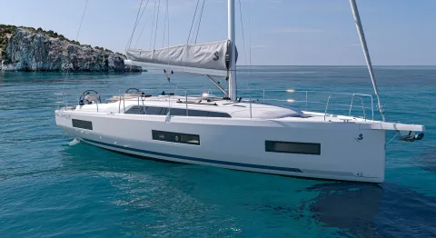 Oceanis 42 exterior (rendering)
