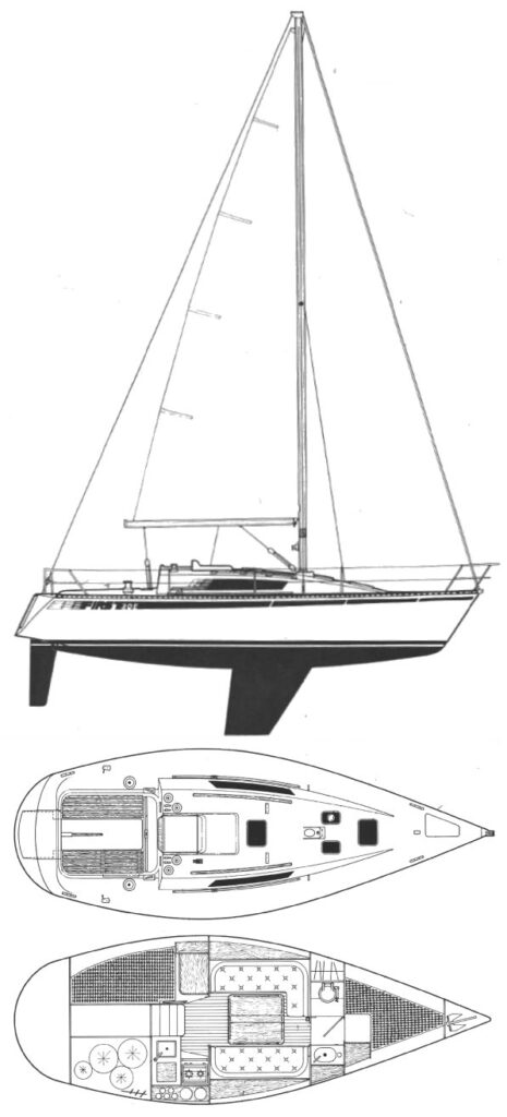 FIRST 30 E (BENETEAU - BERRET) - Drawing