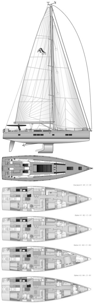 HANSE 675 - Drawing