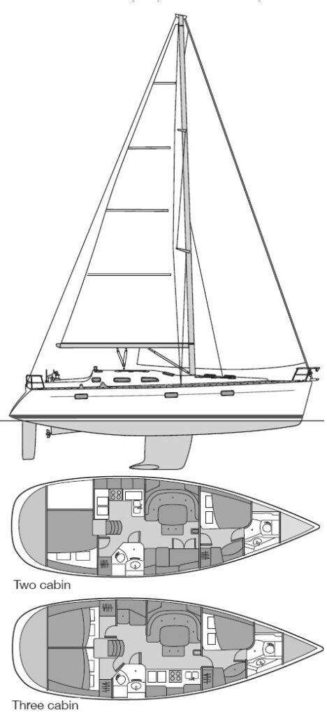 BENETEAU 393 - Drawing