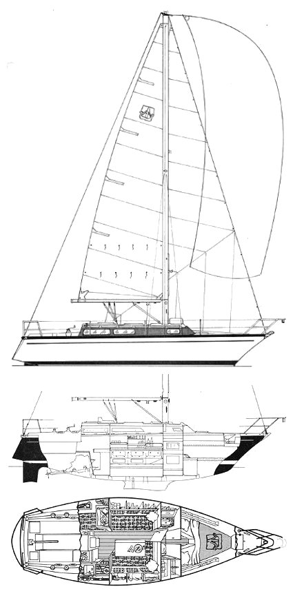 DUFOUR 31 - Drawing