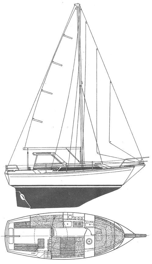 EVASION 25 (BENETEAU) - Drawing