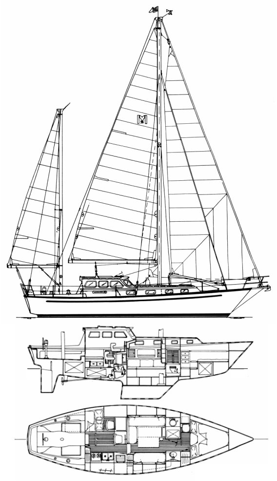 MARINER 38 (PILOT HOUSE) - Drawing