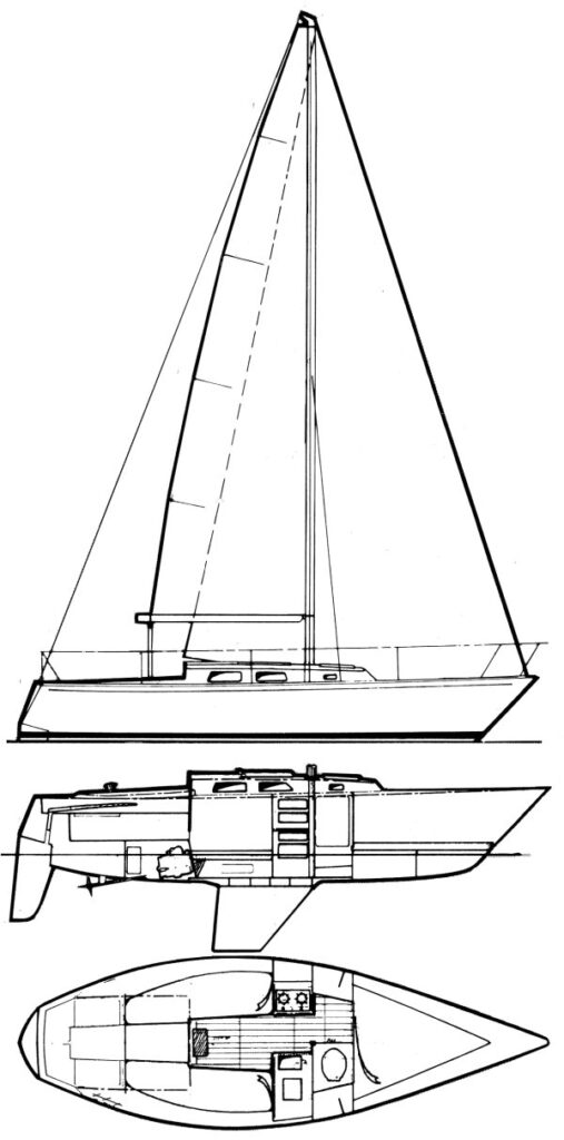 PETERSON 25 1/4 TON - Drawing