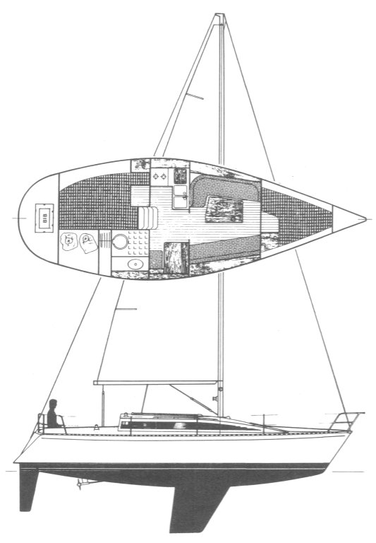 FIRST 305 (BENETEAU) - Drawing