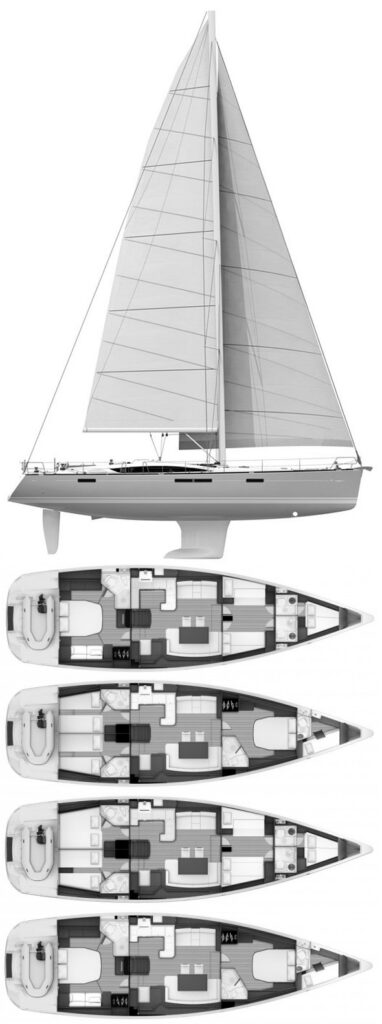 JEANNEAU YACHTS 57 - Drawing