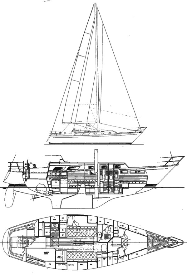LITTLE HARBOR 38 - Drawing