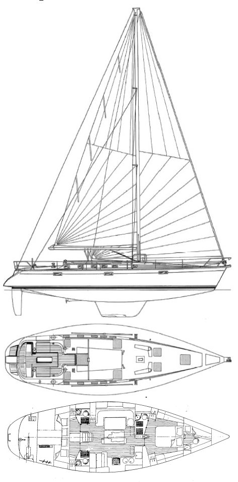 OCEANIS 510 (BENETEAU) - Drawing