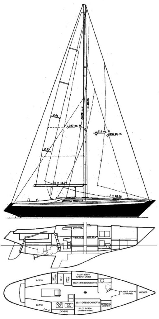 ERICSON 37 - Drawing