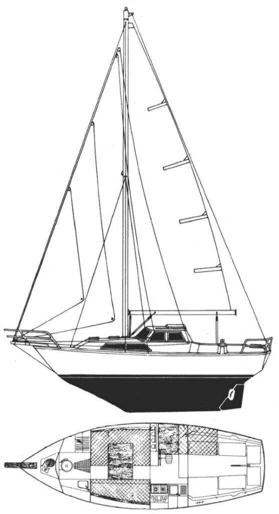 EVASION 28 (BENETEAU) - Drawing