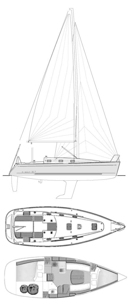 FIRST 31.7 (BENETEAU) - Drawing