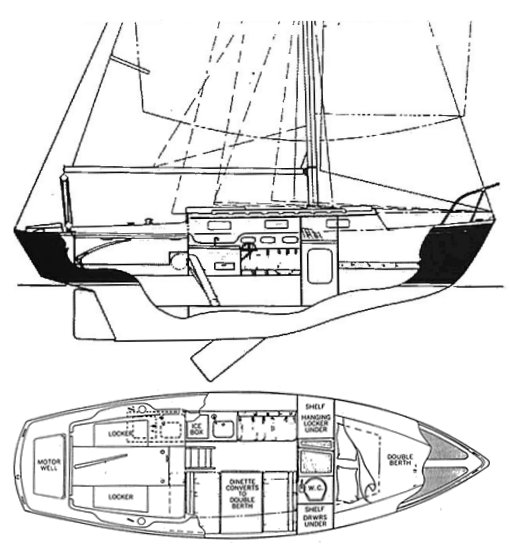 PACIFIC DOLPHIN 24 - Drawing