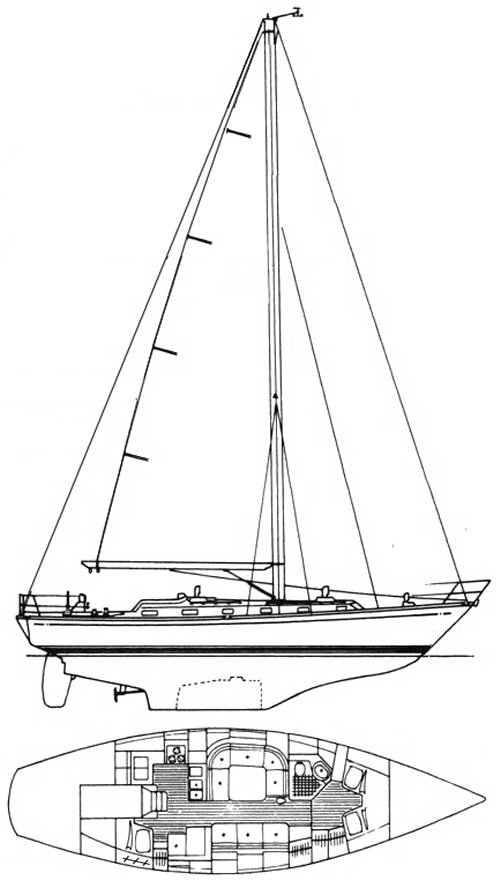 LITTLE HARBOR 42 - Drawing