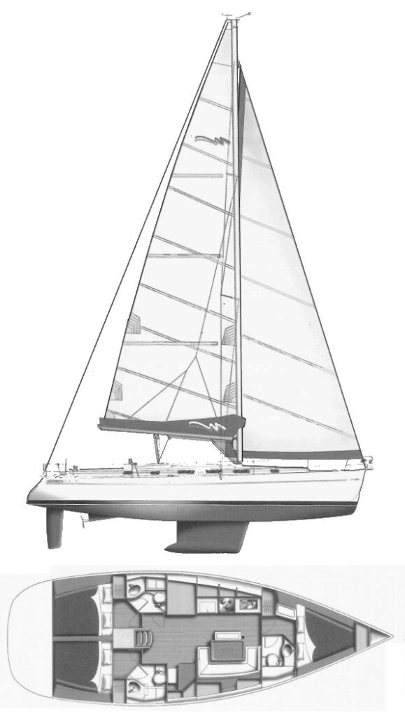 MOORINGS 43.3 - Drawing