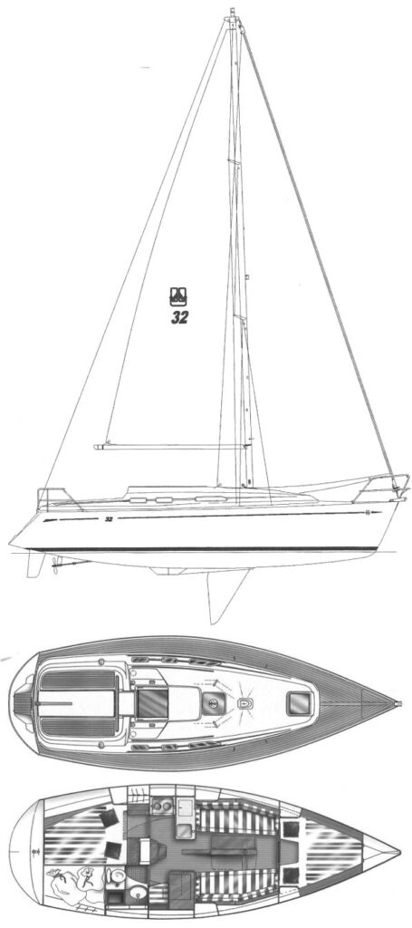 DUFOUR 32 INTEGRAL - Drawing