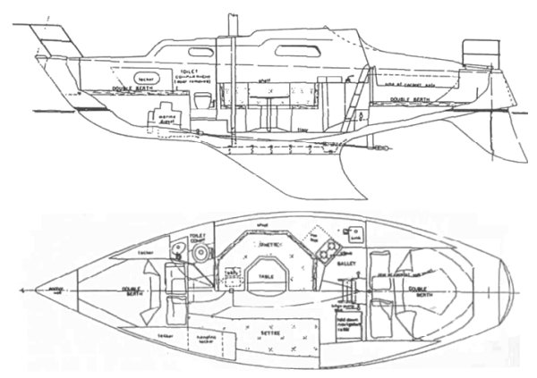 ENDEAVOUR 28 (AUS) - Drawing