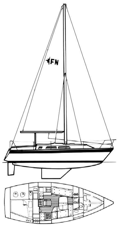 FALCON 34 (WESTERLY) - Drawing