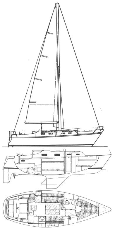 HUNTER 30 - Drawing