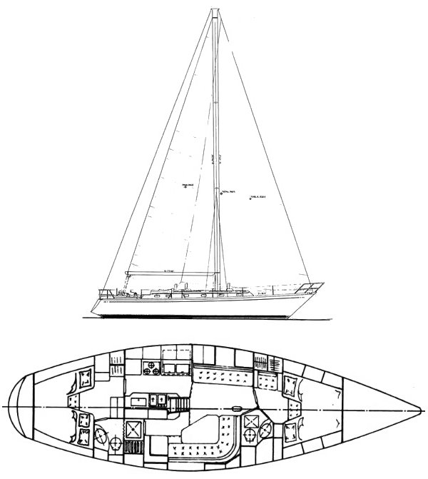 LITTLE HARBOR 44 - Drawing