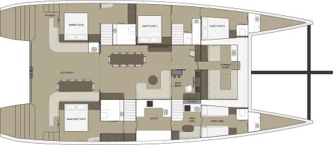 Vaan R8 living area layout, top view (concept)
