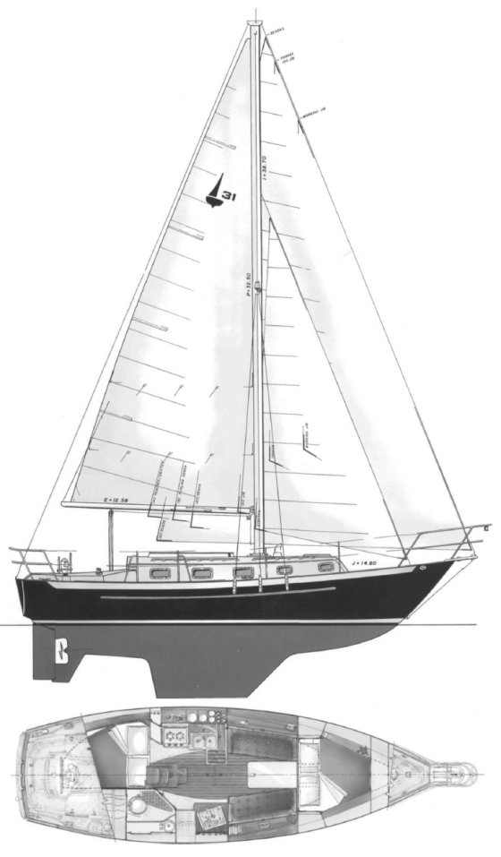 PACIFIC SEACRAFT 31 - Drawing